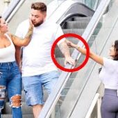 THE BEST ESCALATOR PRANKS!! *COUPLES REACTIONS*